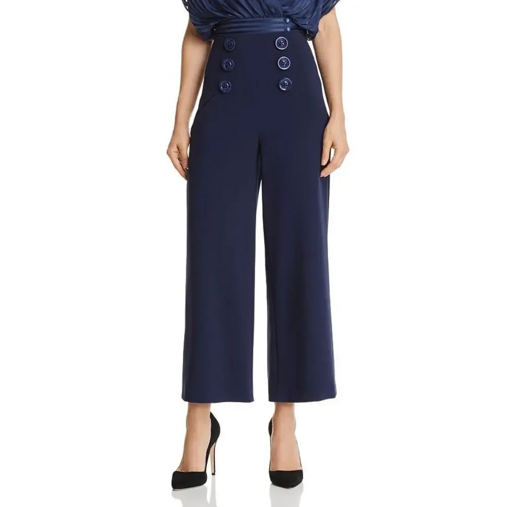 Alice + Olivia Navy Cropped Pants